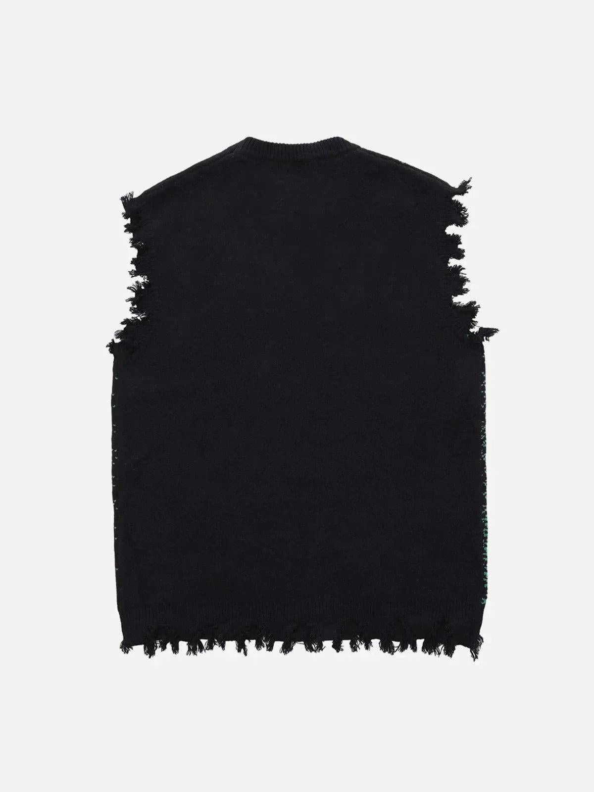 Concert Outfit Cyberpunk Dot Matrix Sweater Vest Concert Outfit Cyberpunk Dot Matrix Sweater Vest