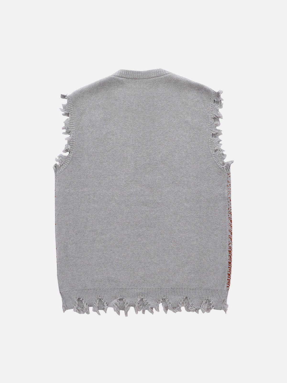 Concert Outfit Cyberpunk Dot Matrix Sweater Vest Concert Outfit Cyberpunk Dot Matrix Sweater Vest