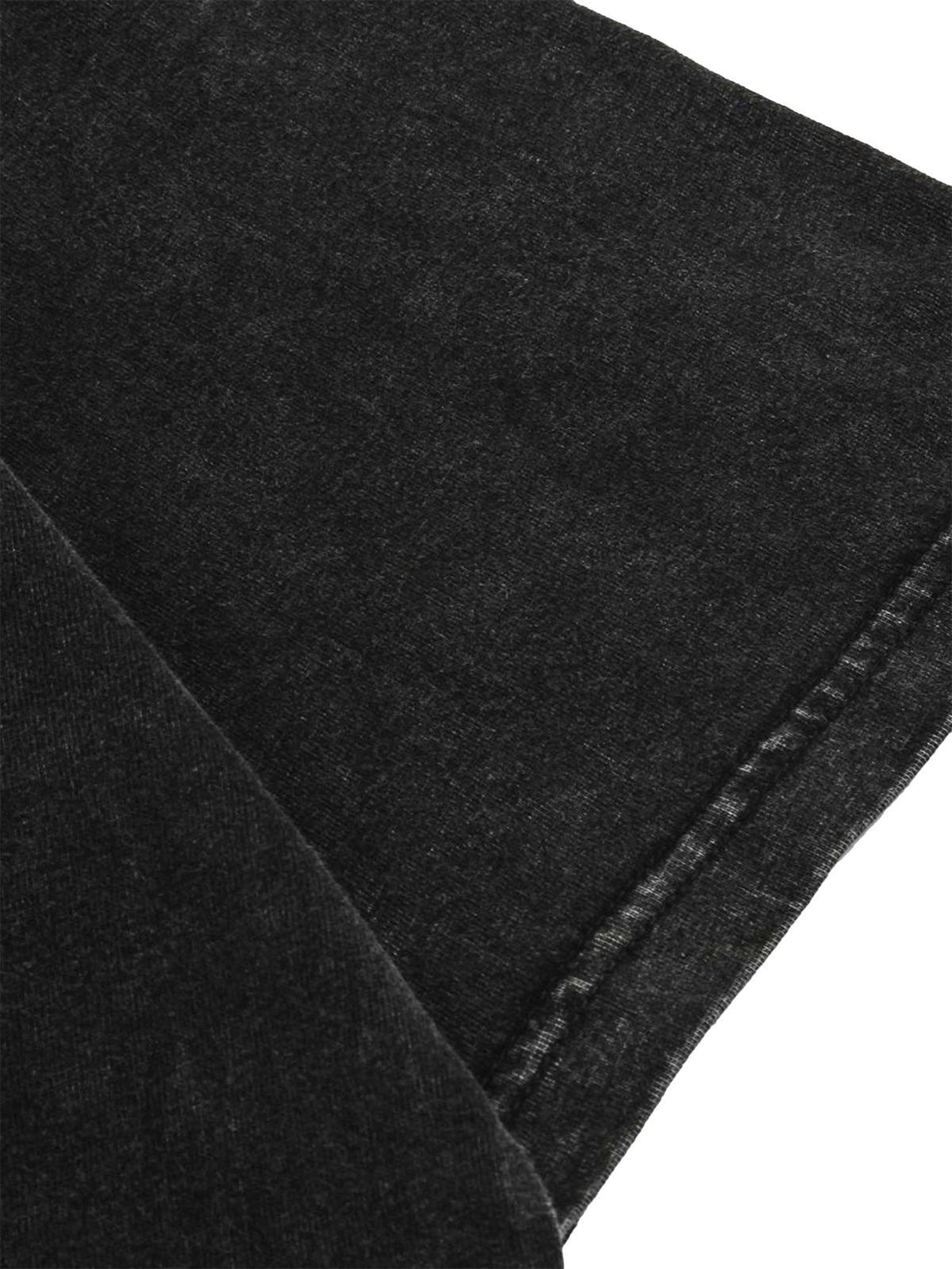 Concert Outfit Dark Bones Washed Short-Sleeved T-Shirt Concert Outfit Dark Bones Washed Short-Sleeved T-Shirt