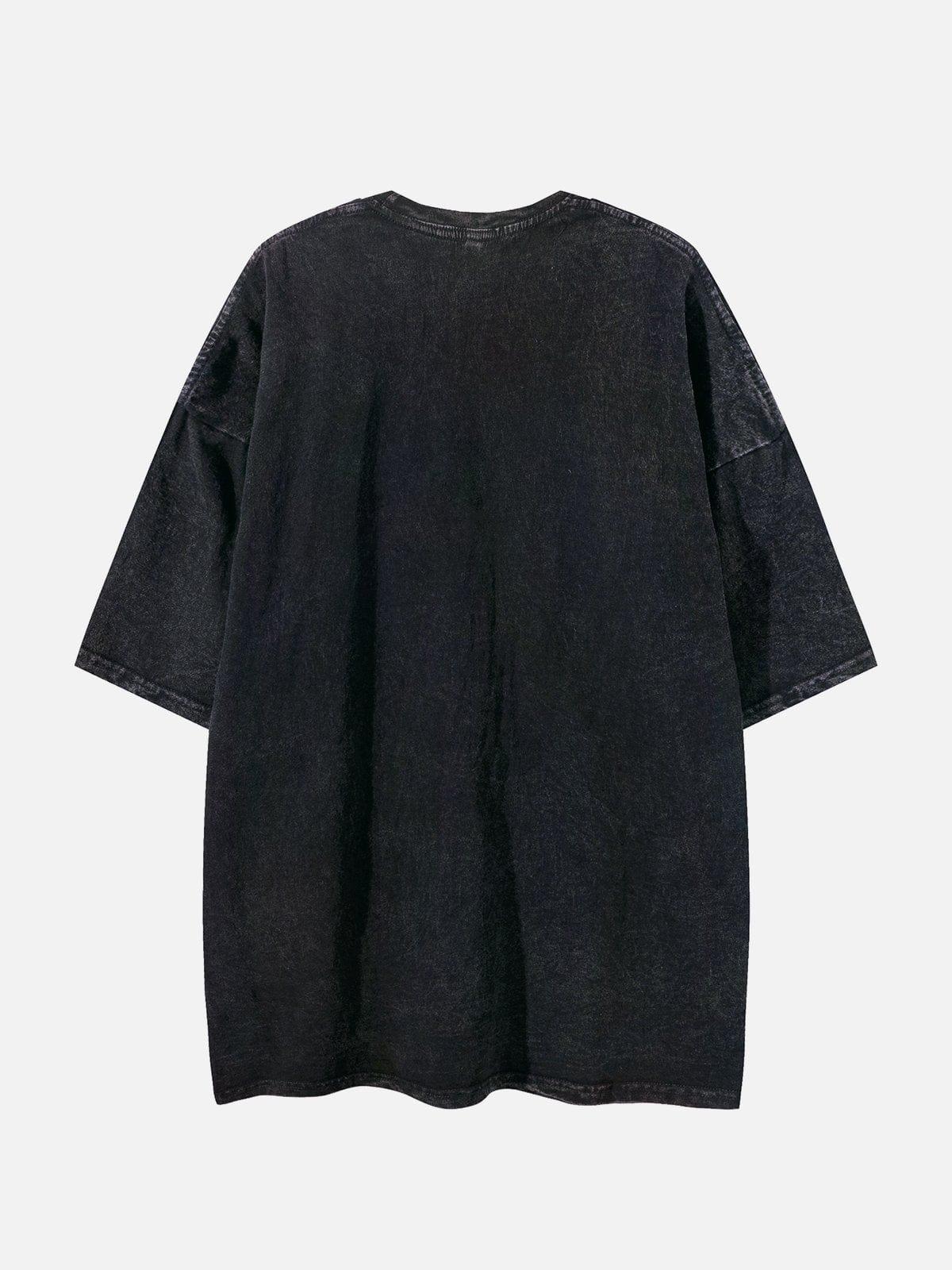 Concert Outfit Dark Castle Graphic Washed Tee Concert Outfit Dark Castle Graphic Washed Tee