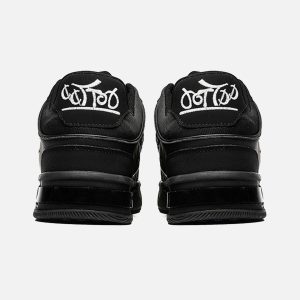 Concert Outfit Dark Embroidered Letters Skate Shoes