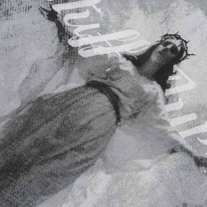 Concert Outfit Dark Graffiti Suede Utility Jacket