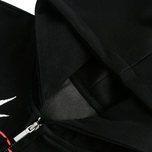 Concert Outfit Dark Horse Print Cardigan Zip Up Hoodie