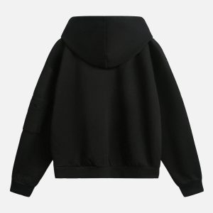 Concert Outfit Dark Horse Print Cardigan Zip Up Hoodie