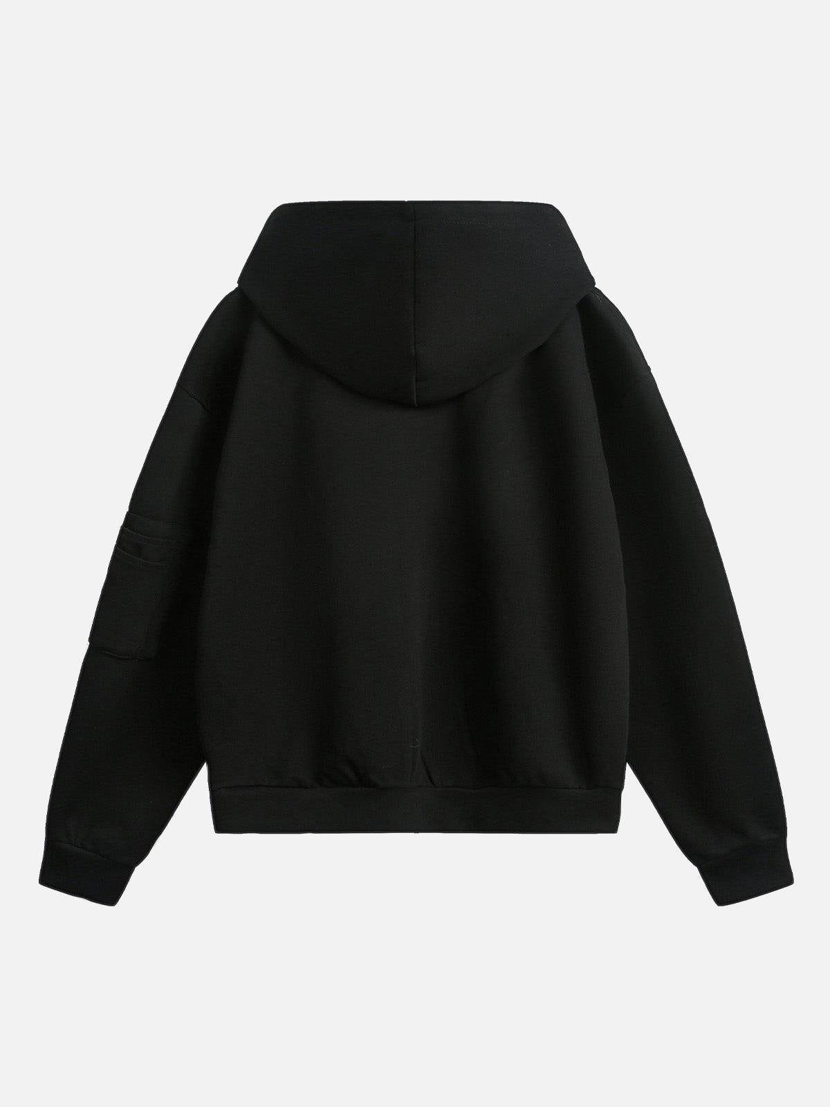 Concert Outfit Dark Horse Print Cardigan Zip Up Hoodie Concert Outfit Dark Horse Print Cardigan Zip Up Hoodie