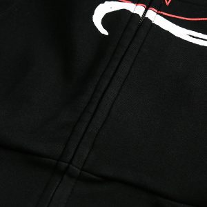 Concert Outfit Dark Horse Print Cardigan Zip Up Hoodie