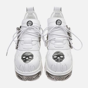 Concert Outfit Dark Metal Heavy-Soled Small Leather Shoes