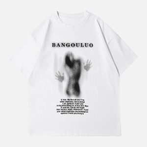 Concert Outfit Dark Silhouette Print T-Shirt