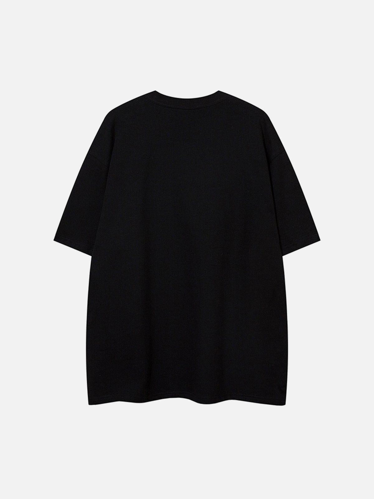 Concert Outfit Dark Style Dragon Print Tee Concert Outfit Dark Style Dragon Print Tee