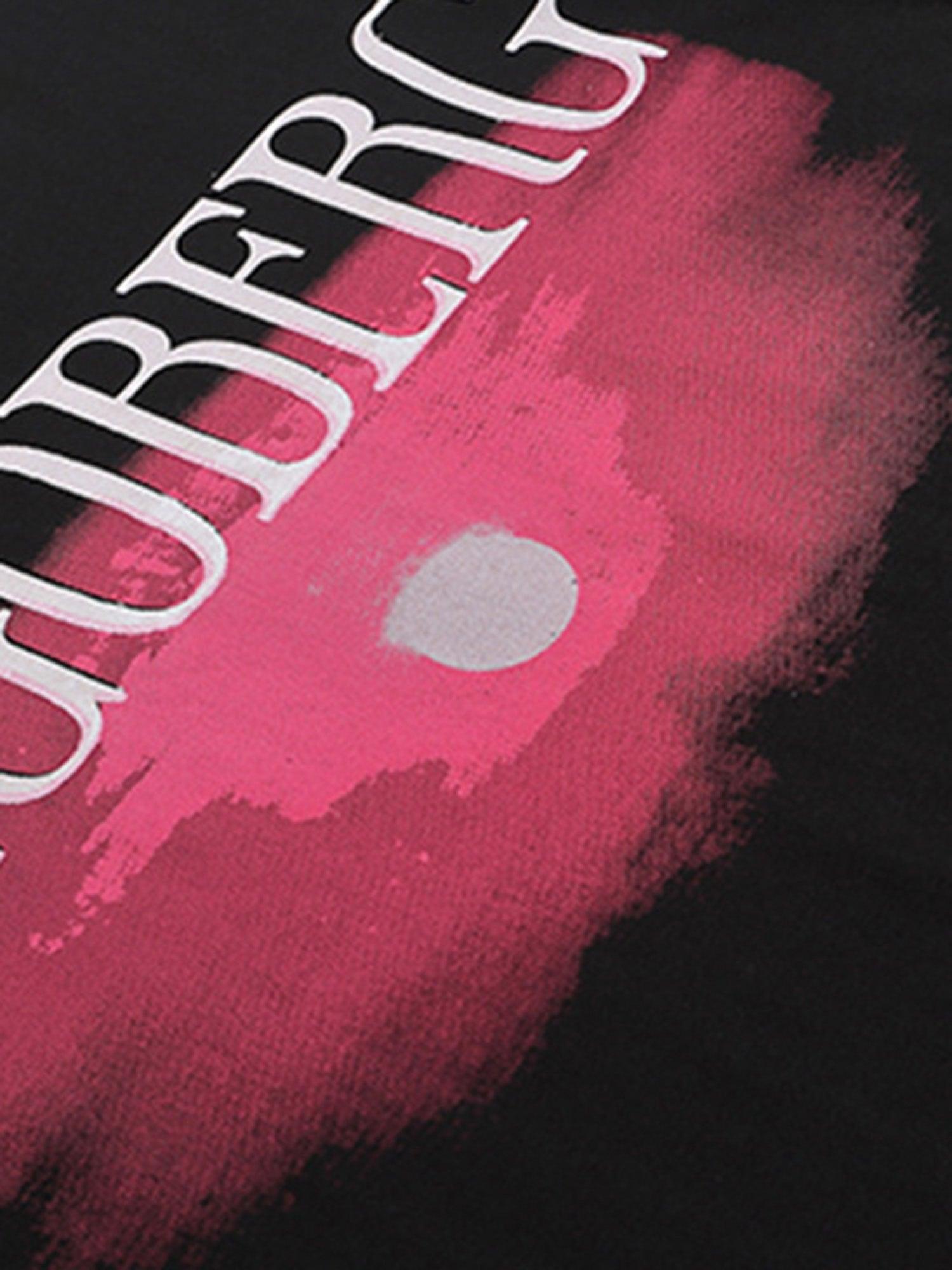 Concert Outfit Dark Sunset Ocean Print Street Rap T-Shirt Concert Outfit Dark Sunset Ocean Print Street Rap T-Shirt