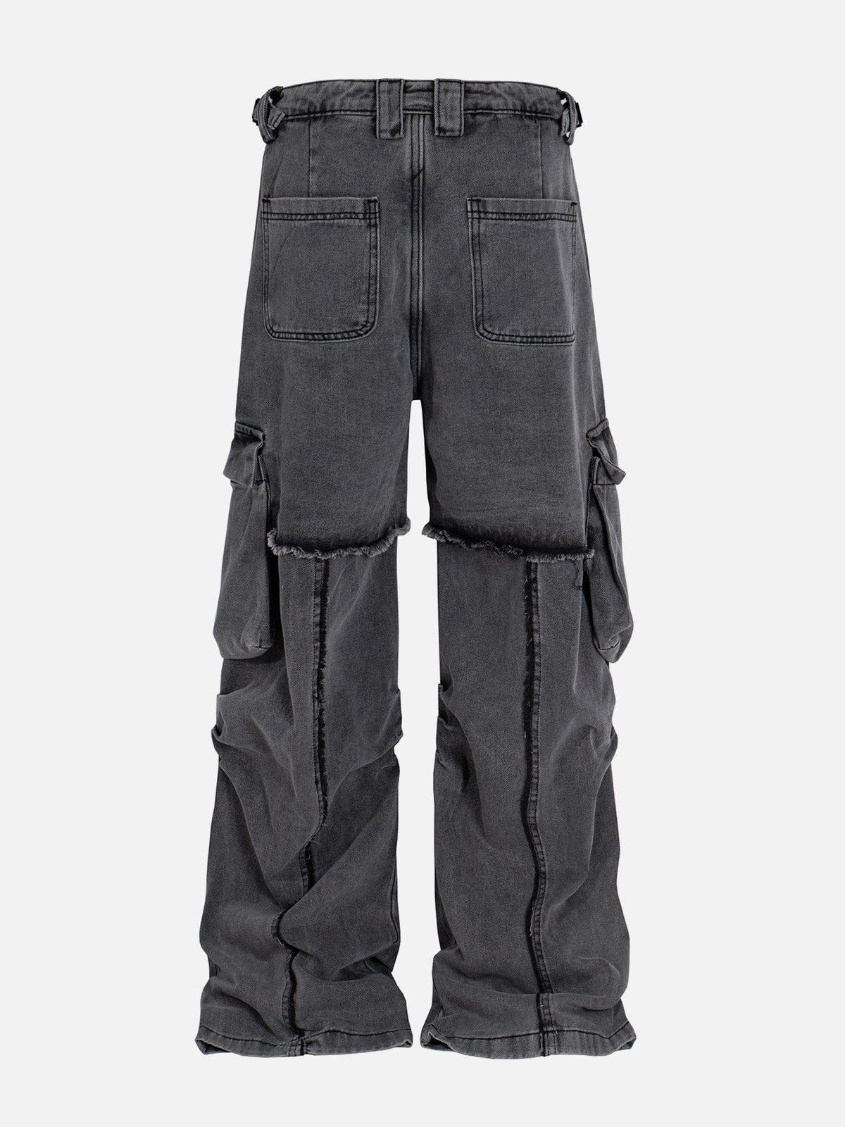 Concert Outfit Deconstruct Fringe Big Pocket Jeans Concert Outfit Deconstruct Fringe Big Pocket Jeans