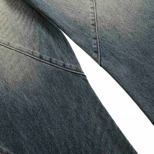 Concert Outfit Deconstructed Ankle Loop Straight Jeans