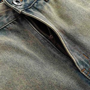 Concert Outfit Deconstructed Ankle Loop Straight Jeans