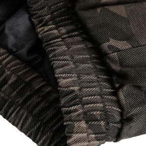 Concert Outfit Deconstructed Camouflage Workwear Cardigan Hooded Jacket