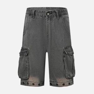 Concert Outfit Deconstructed Detachable Split Cargo Jeans