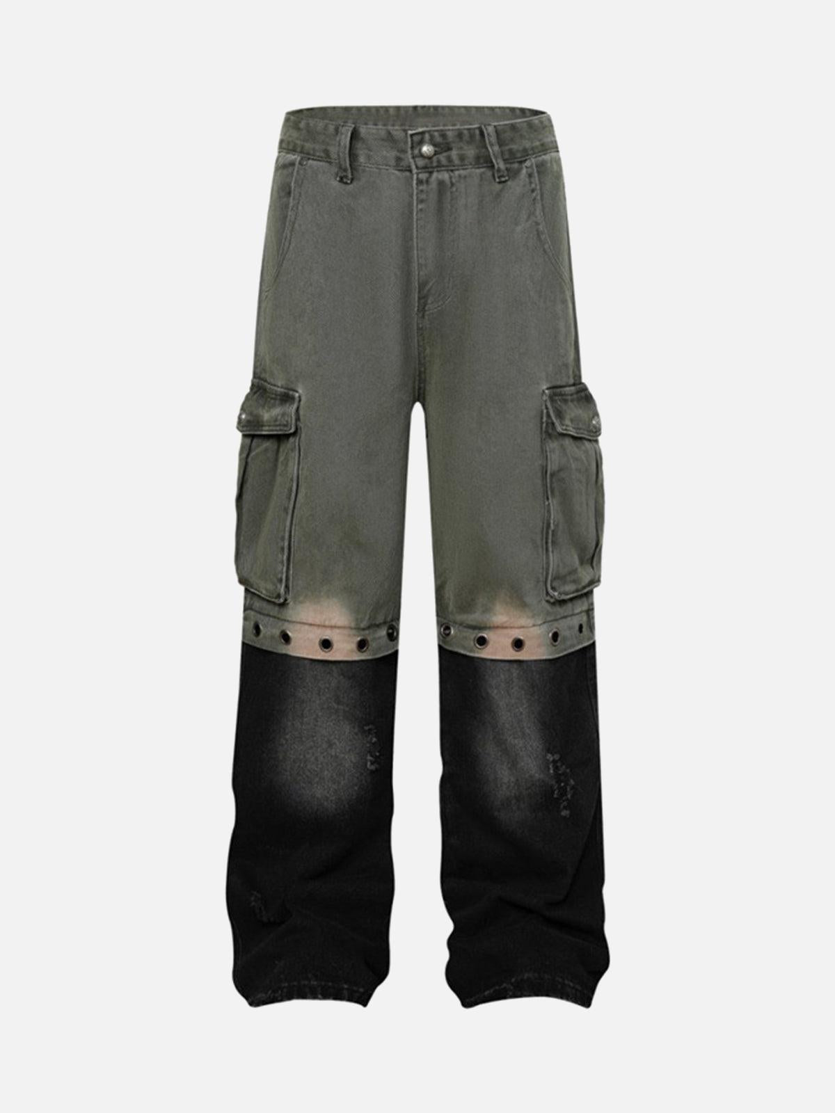 Concert Outfit Deconstructed Detachable Split Cargo Jeans Concert Outfit Deconstructed Detachable Split Cargo Jeans