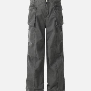 Concert Outfit Deconstructed Multi Pocket Cargo Pants