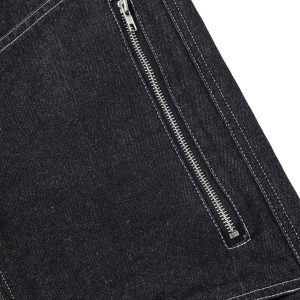 Concert Outfit Deconstructed Split Topstitched Pleated Pocket Jeans