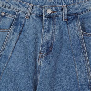 Concert Outfit Deconstruction Design Loose Jeans