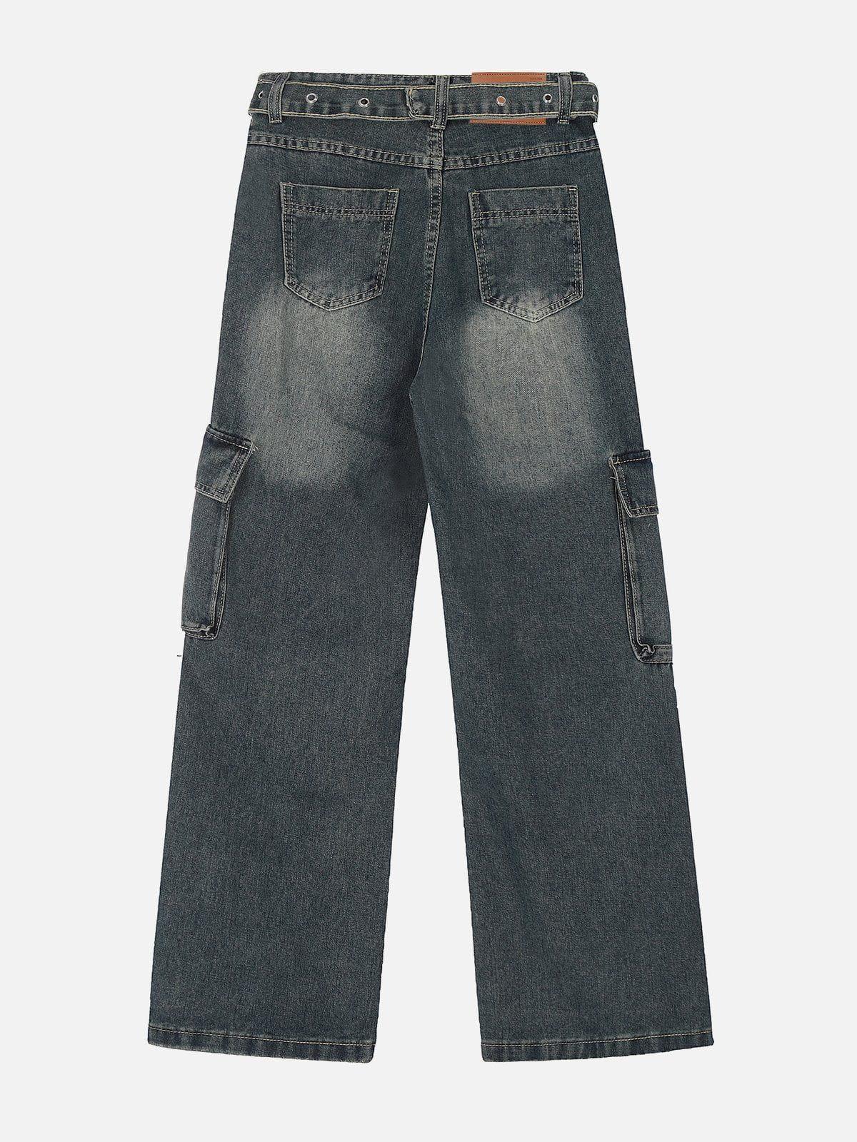 Concert Outfit Deconstructive Washed Loose Jeans Concert Outfit Deconstructive Washed Loose Jeans