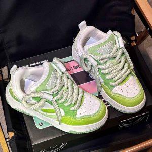 Concert Outfit Denim Thick Bottom Board Shoes