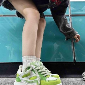 Concert Outfit Denim Thick Bottom Board Shoes