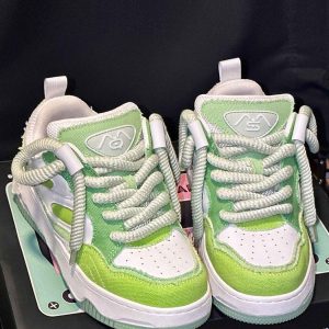 Concert Outfit Denim Thick Bottom Board Shoes