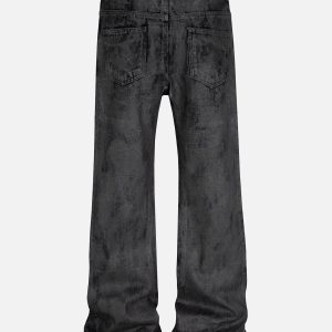 Concert Outfit Dip-Dye Washed Jeans