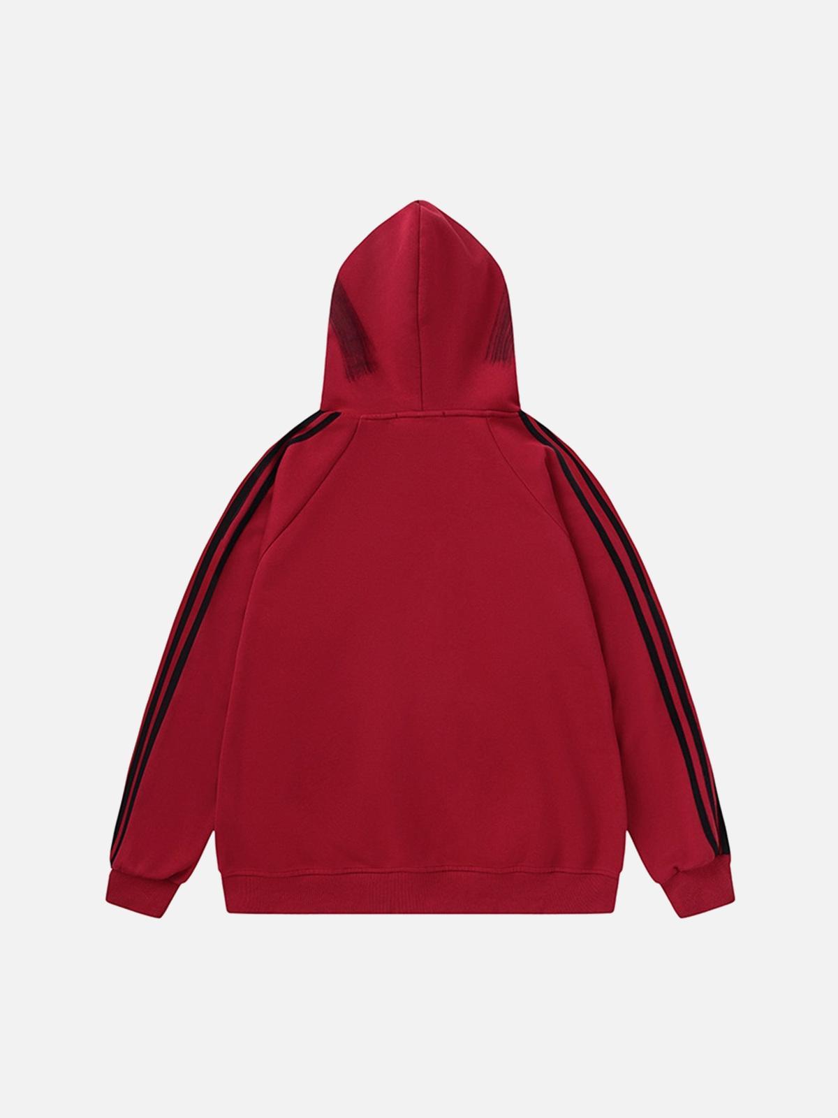 Concert Outfit Dirty Brush Painted Graffiti Hoodie Concert Outfit Dirty Brush Painted Graffiti Hoodie