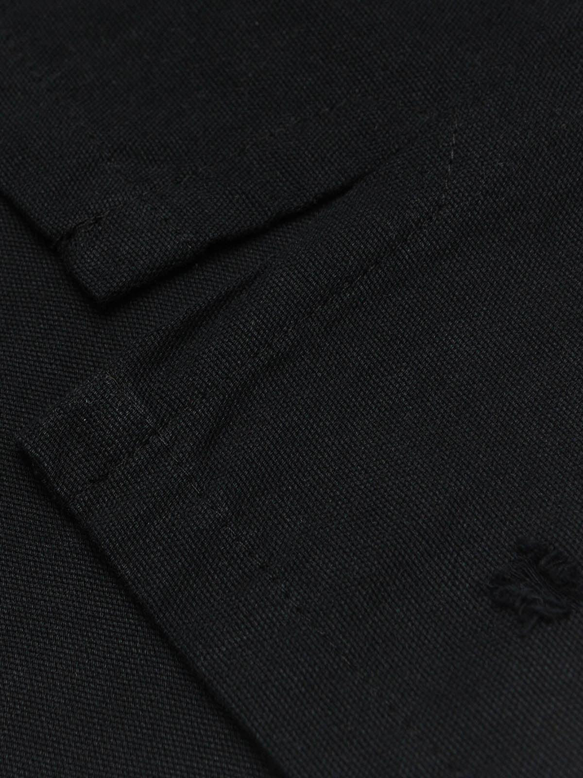 Concert Outfit Dirty-Dye Embroidered Long Sleeve Polo Shirt Concert Outfit Dirty-Dye Embroidered Long Sleeve Polo Shirt