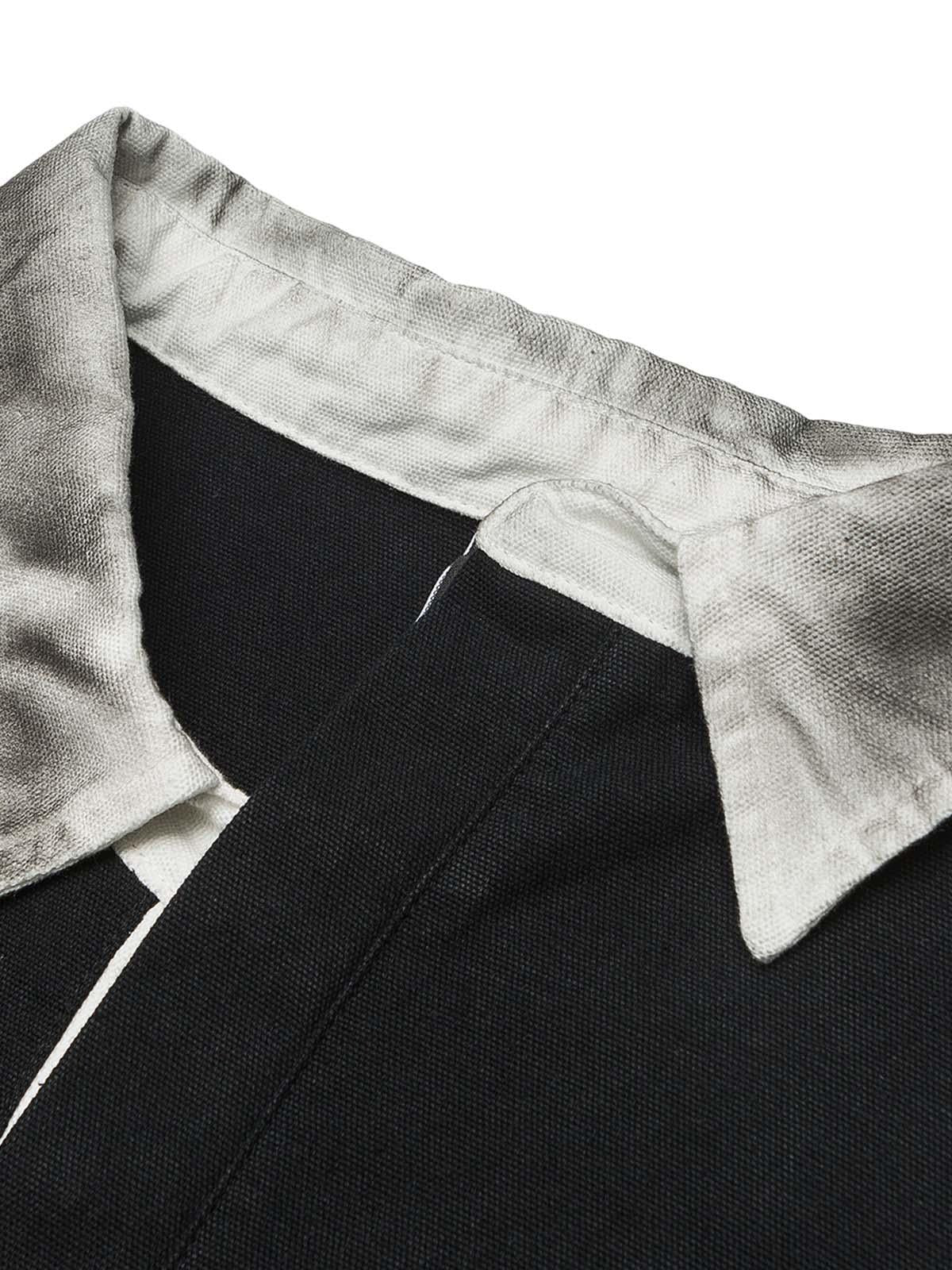 Concert Outfit Dirty-Dye Embroidered Long Sleeve Polo Shirt Concert Outfit Dirty-Dye Embroidered Long Sleeve Polo Shirt