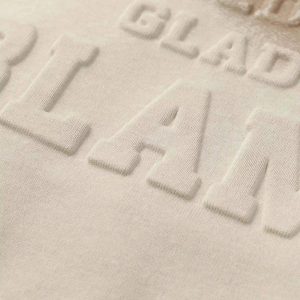 Concert Outfit Distressed 3D Steel Print Hip-Hop Pullover Hoodie