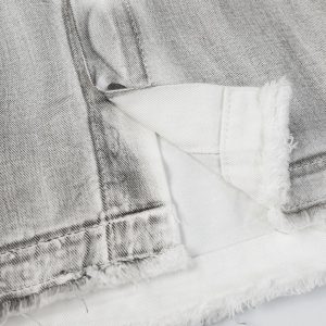 Concert Outfit Distressed Denim Embroidery Jacket