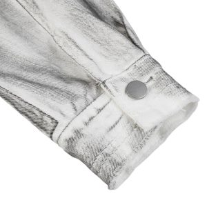 Concert Outfit Distressed Denim Embroidery Jacket