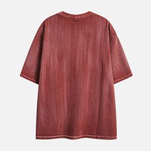 Concert Outfit Distressed Embroidered Letter T-Shirt