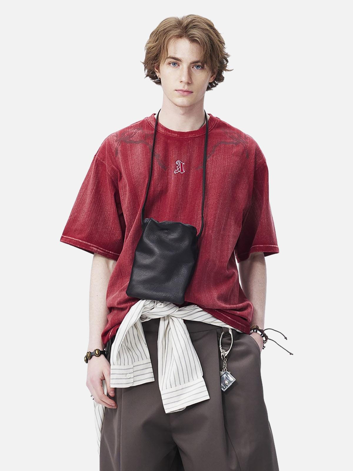 Concert Outfit Distressed Embroidered Letter T-Shirt Concert Outfit Distressed Embroidered Letter T-Shirt