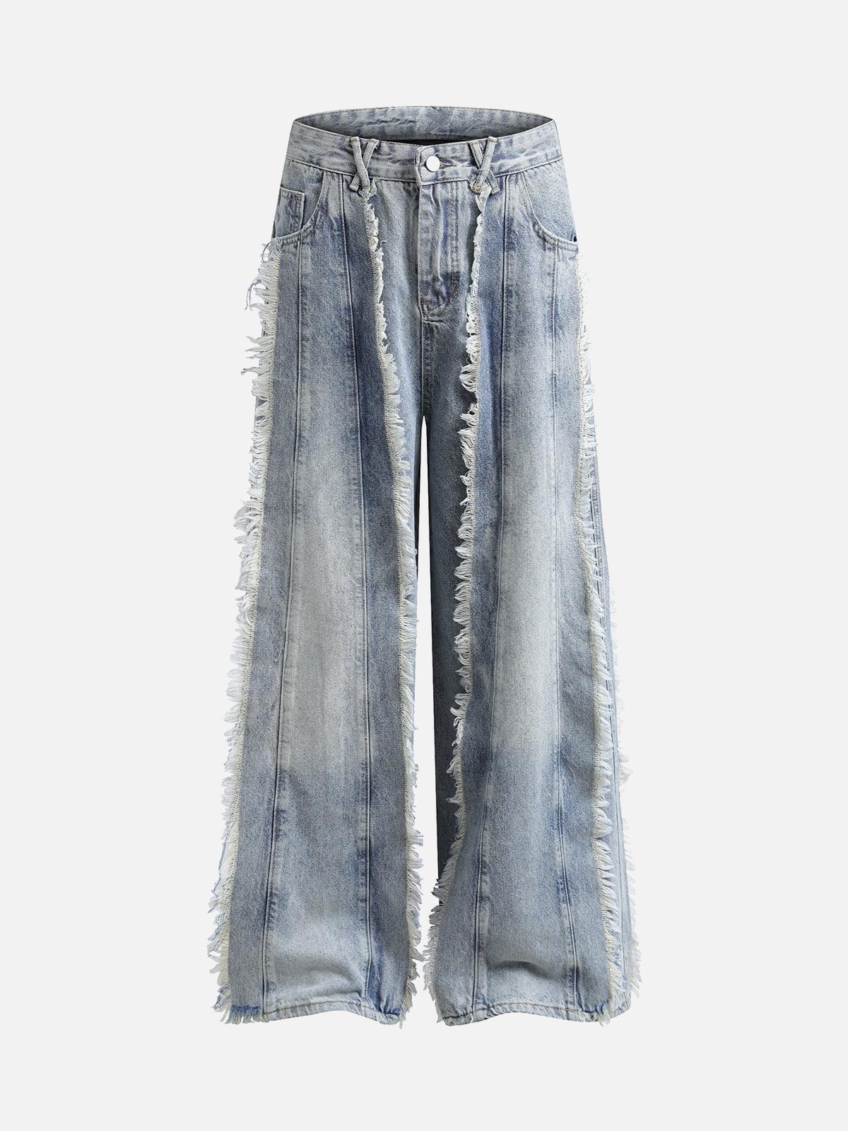 Concert Outfit Distressed Frayed Edges Baggy Jeans Concert Outfit Distressed Frayed Edges Baggy Jeans