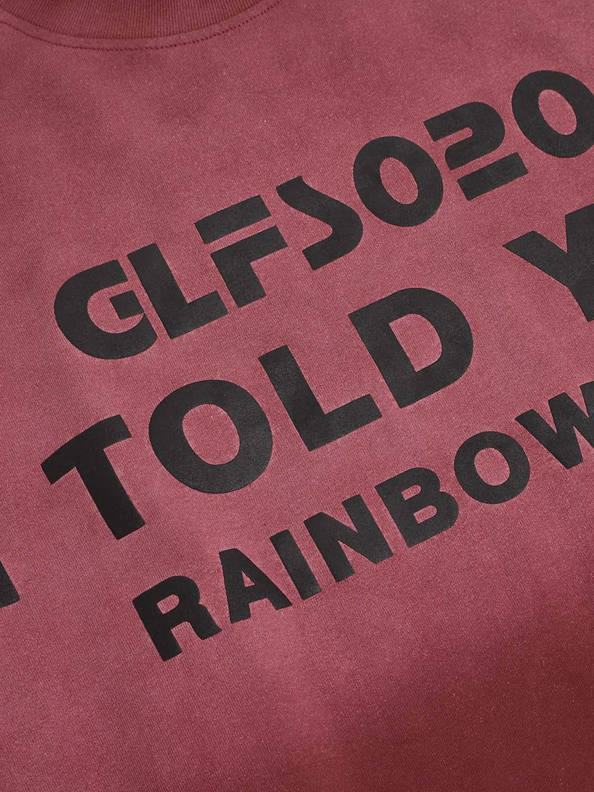 Concert Outfit Distressed Gradient Lettering Print T-Shirt Concert Outfit Distressed Gradient Lettering Print T-Shirt