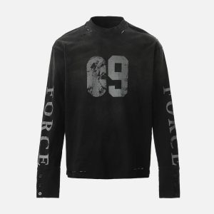 Concert Outfit Distressed NO. 09 Long Sleeve T-Shirt