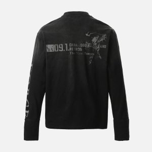 Concert Outfit Distressed NO. 09 Long Sleeve T-Shirt