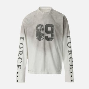 Concert Outfit Distressed NO. 09 Long Sleeve T-Shirt