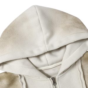 Concert Outfit Distressed Patchwork Velvet Jacket