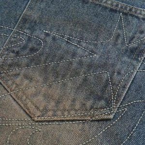 Concert Outfit Distressed Pigment Printed Bootcut Jeans