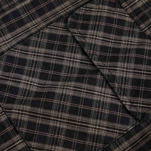 Concert Outfit Distressed Plaid Short-Sleeve Shirt