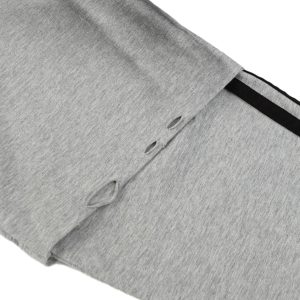 Concert Outfit Distressed Printed Faux Two-Piece Long-Sleeved T-Shirt