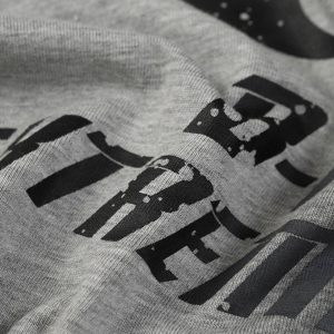 Concert Outfit Distressed Printed Faux Two-Piece Long-Sleeved T-Shirt