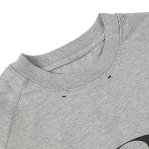 Concert Outfit Distressed Printed Faux Two-Piece Long-Sleeved T-Shirt