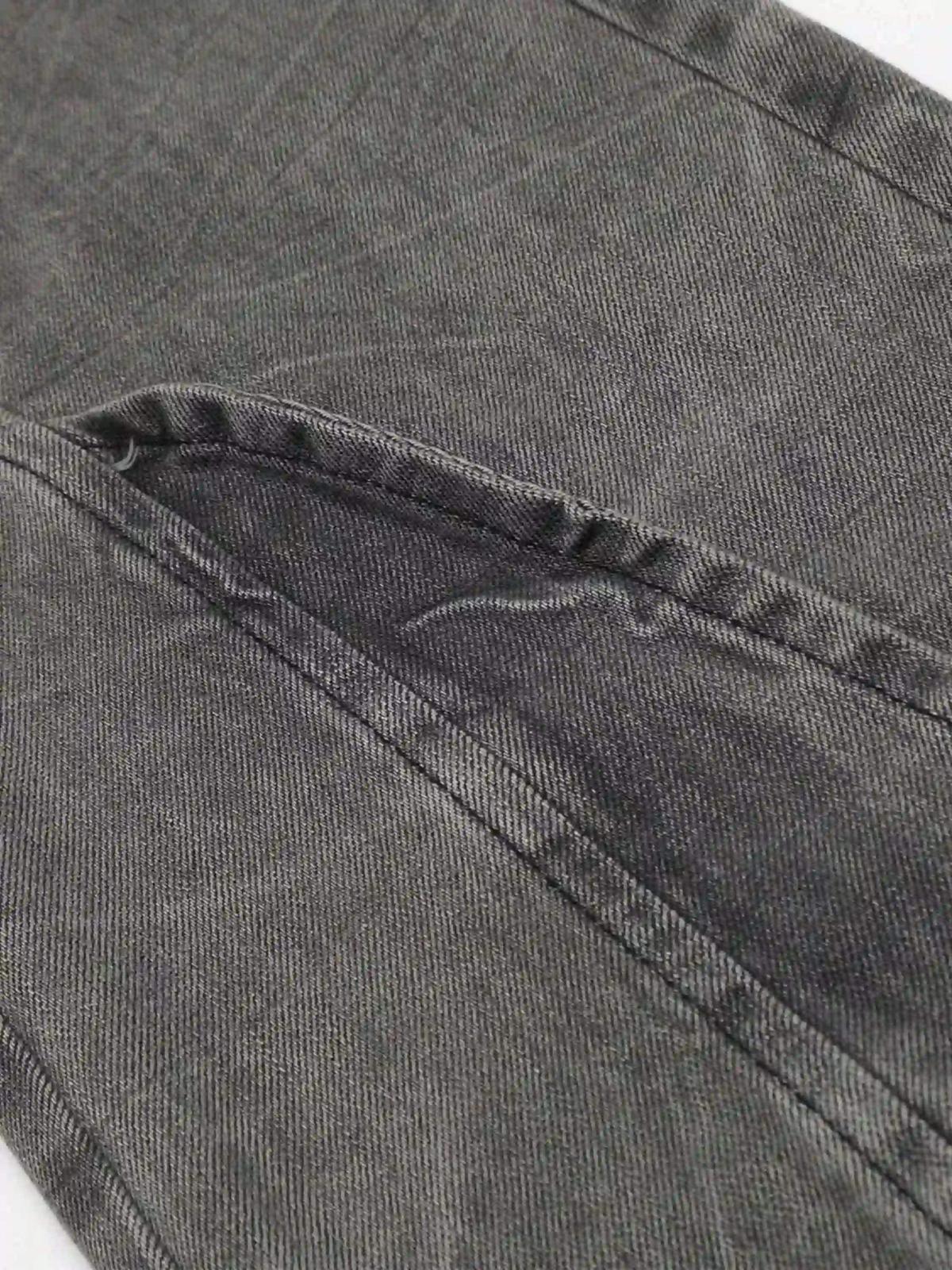 Concert Outfit Distressed Punk Jeans With Metal Belt Concert Outfit Distressed Punk Jeans With Metal Belt