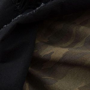 Concert Outfit Distressed Ripped Black Denim Shorts