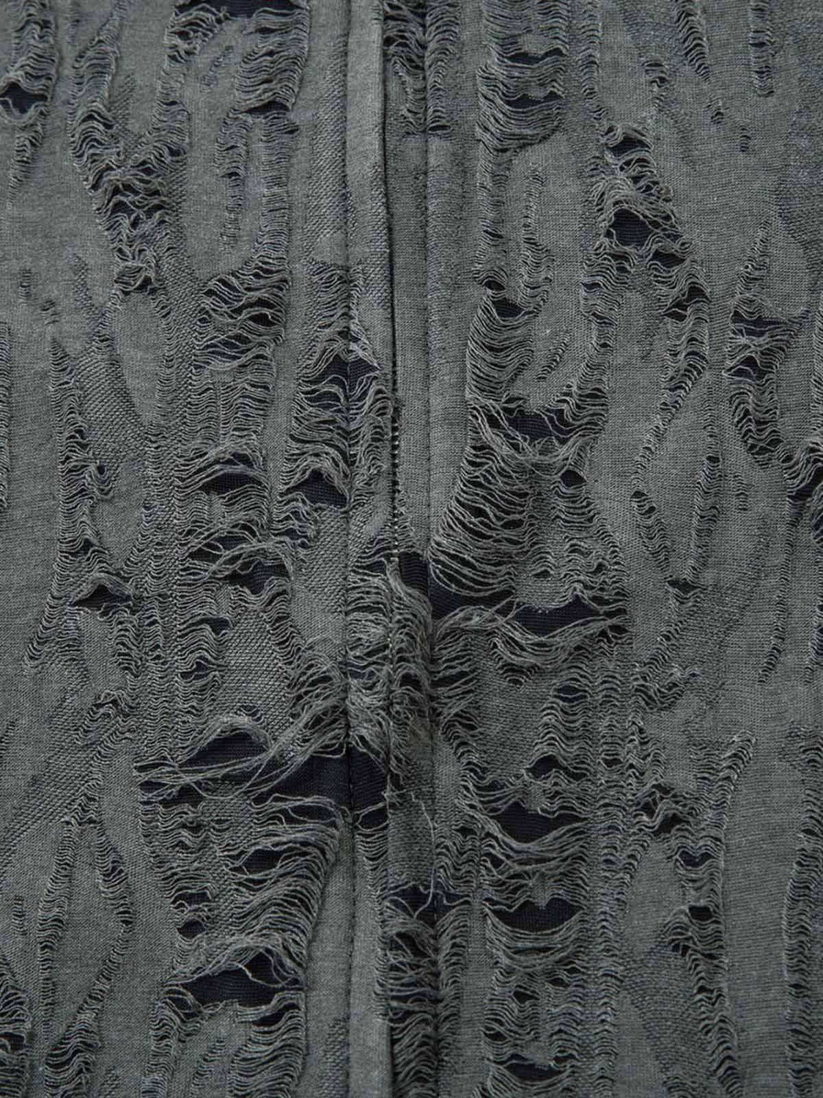 Concert Outfit Distressed Ripped Short Sleeve Shirt Concert Outfit Distressed Ripped Short Sleeve Shirt